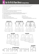 Go-To | Fit & Flare Dress & Skirt PDF Sewing Pattern